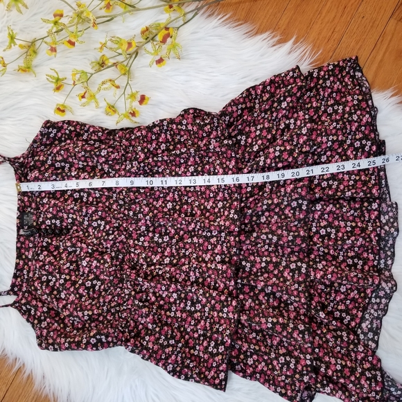 PASSPORT Floral Ruffle Mini Dress SIZE L. - Picture 13 of 16